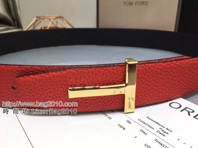 TOM FORD商務男士皮帶 湯姆福特雙面小牛皮腰帶  jjp1870